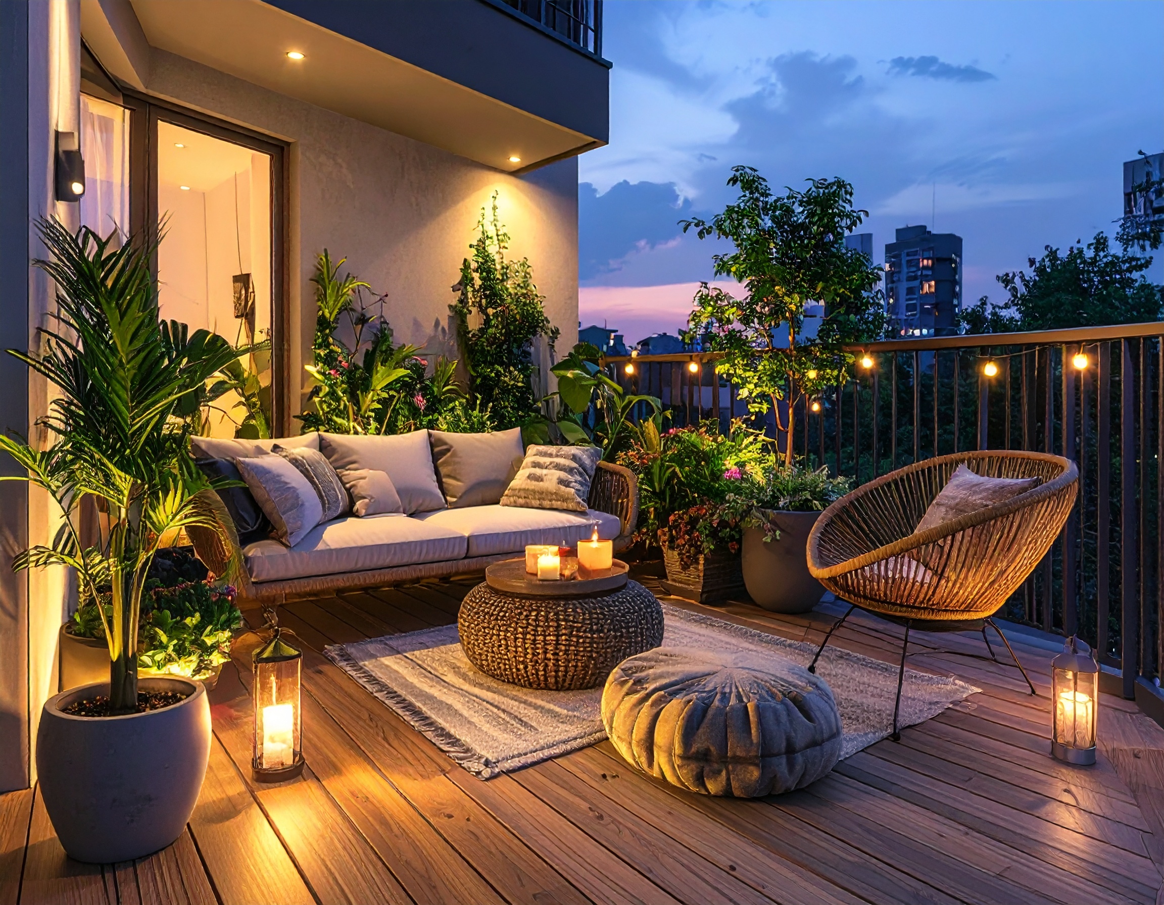 balkon dekorasyonu